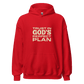 Unisex Trust in God's Perfect Plan Hoodie with faith-inspired message in eco-friendly cotton blend, ideal for casual, faith-based style.