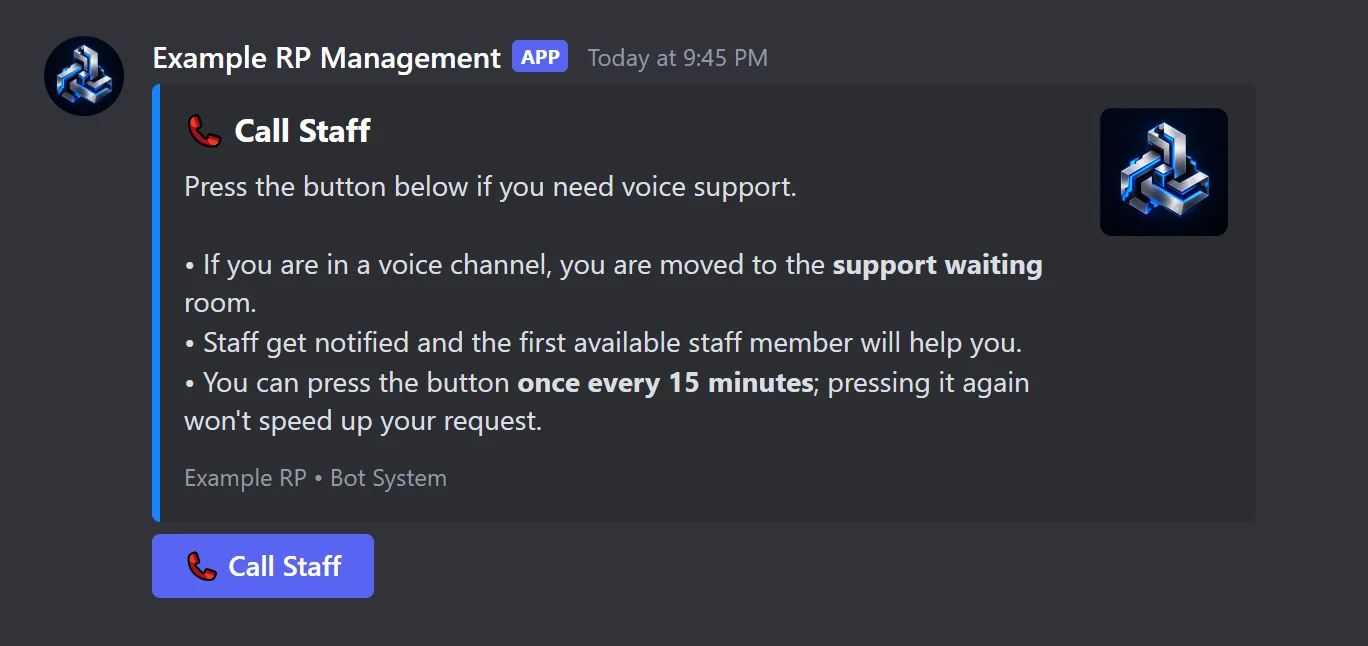 Call staff